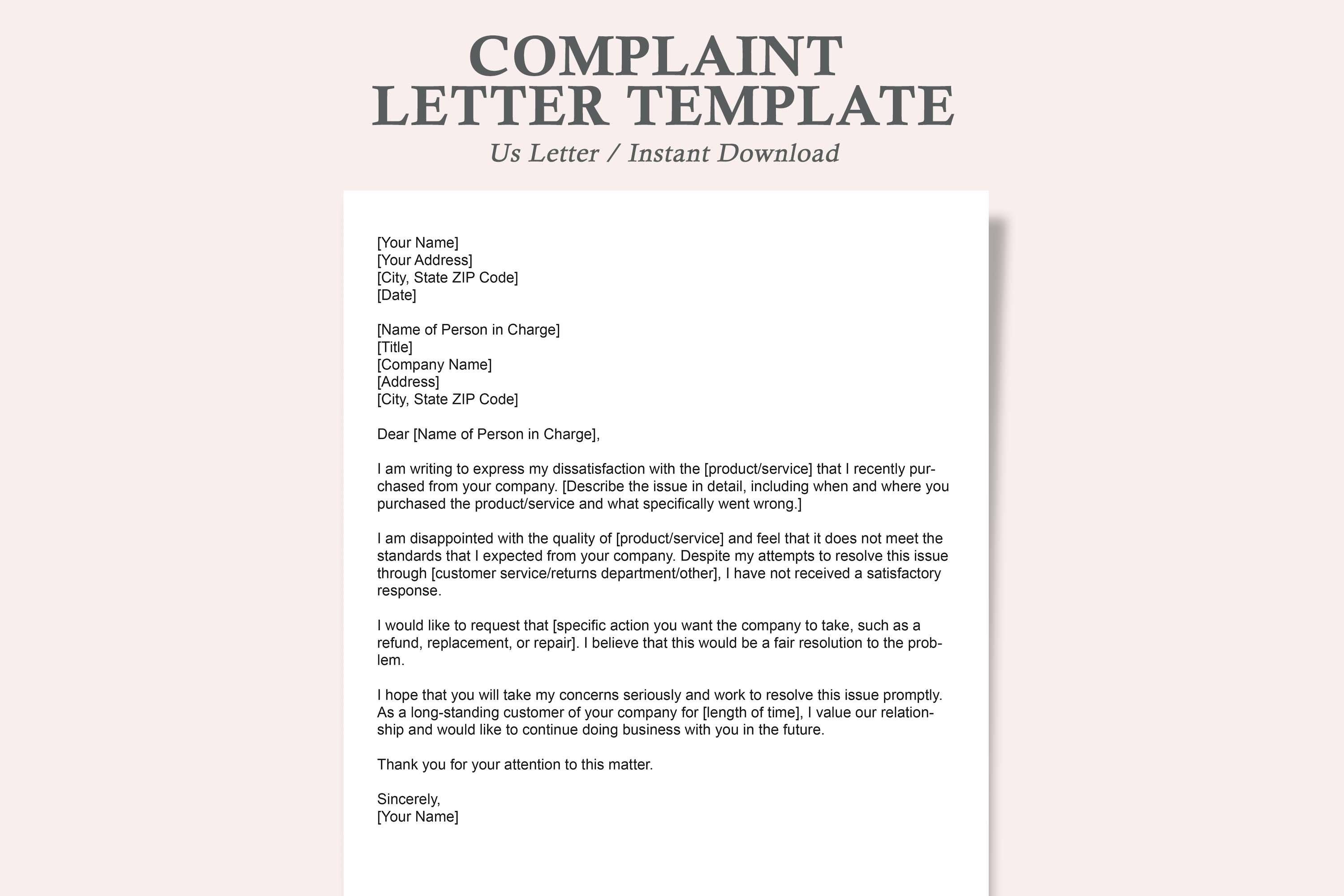 Complaint Email Examples - Formal and Polite Templates
