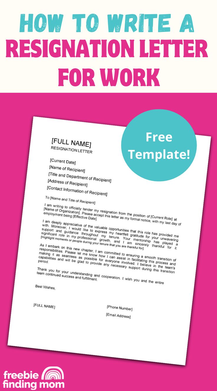 Resignation Letter Writing Guide with Examples