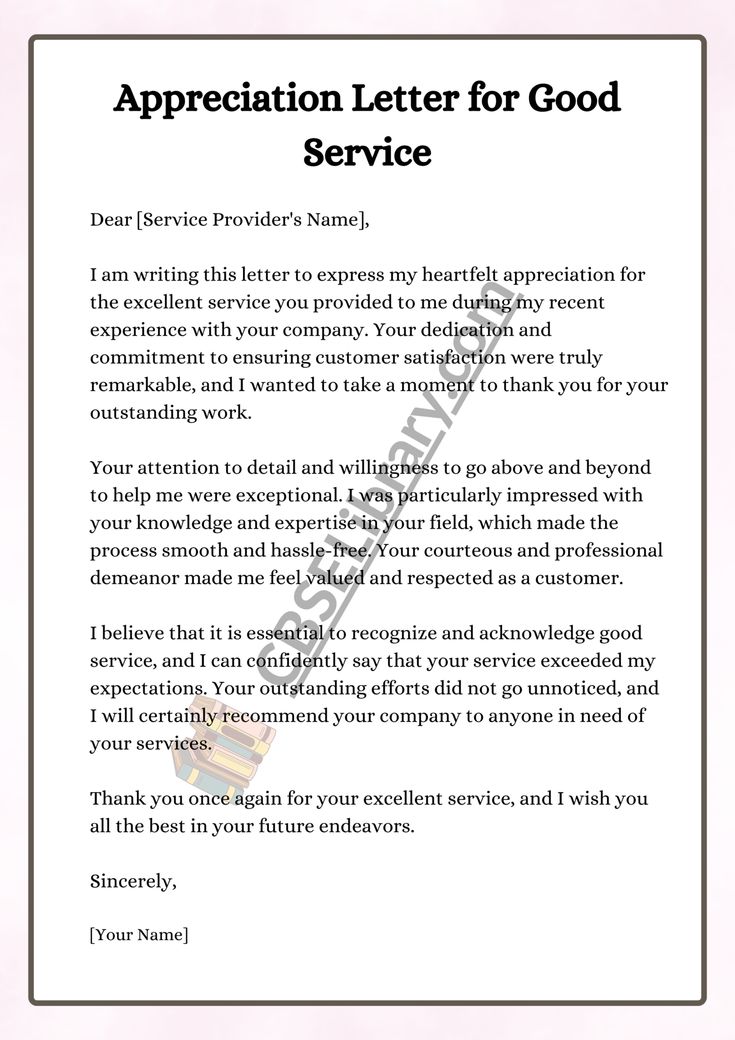 Professional Appreciation Letter Examples for Occasions