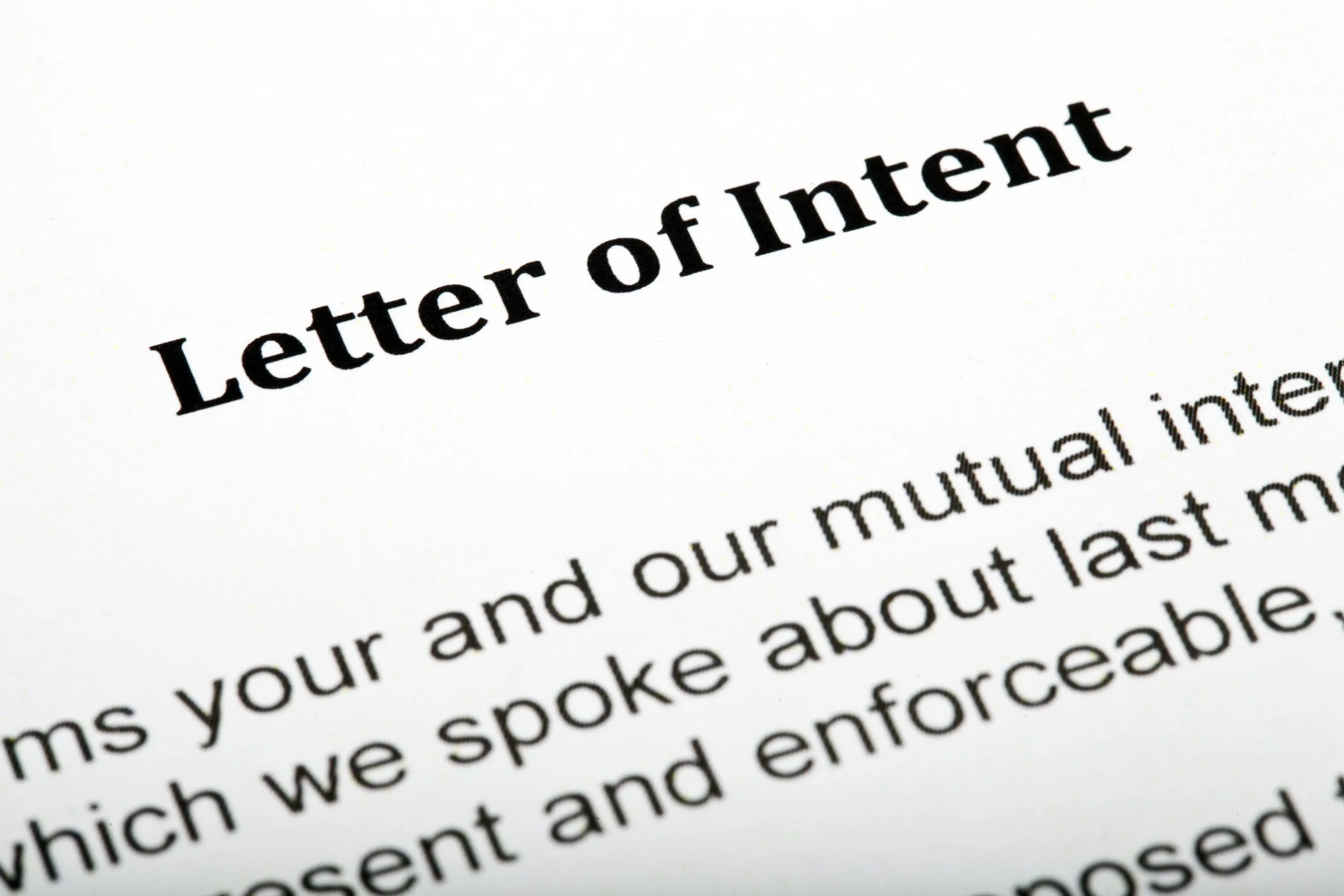 Letter of Intent: Examples for Various Purposes