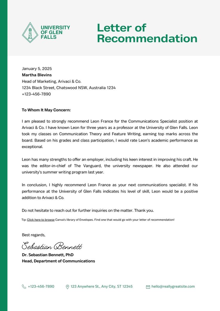 Recommendation Letter Templates: Comprehensive Guide