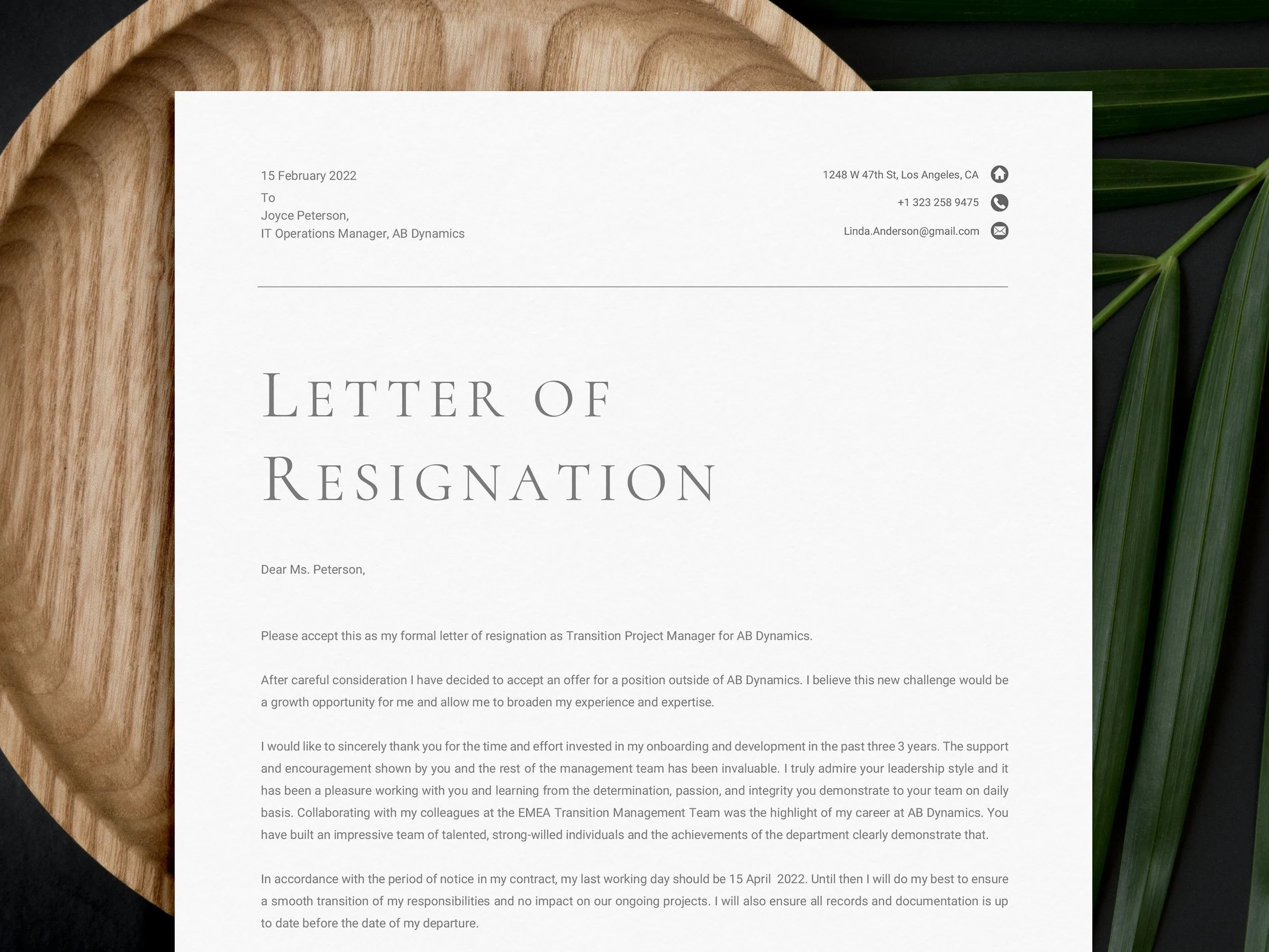 Resignation Letter - Professional Templates and Guide