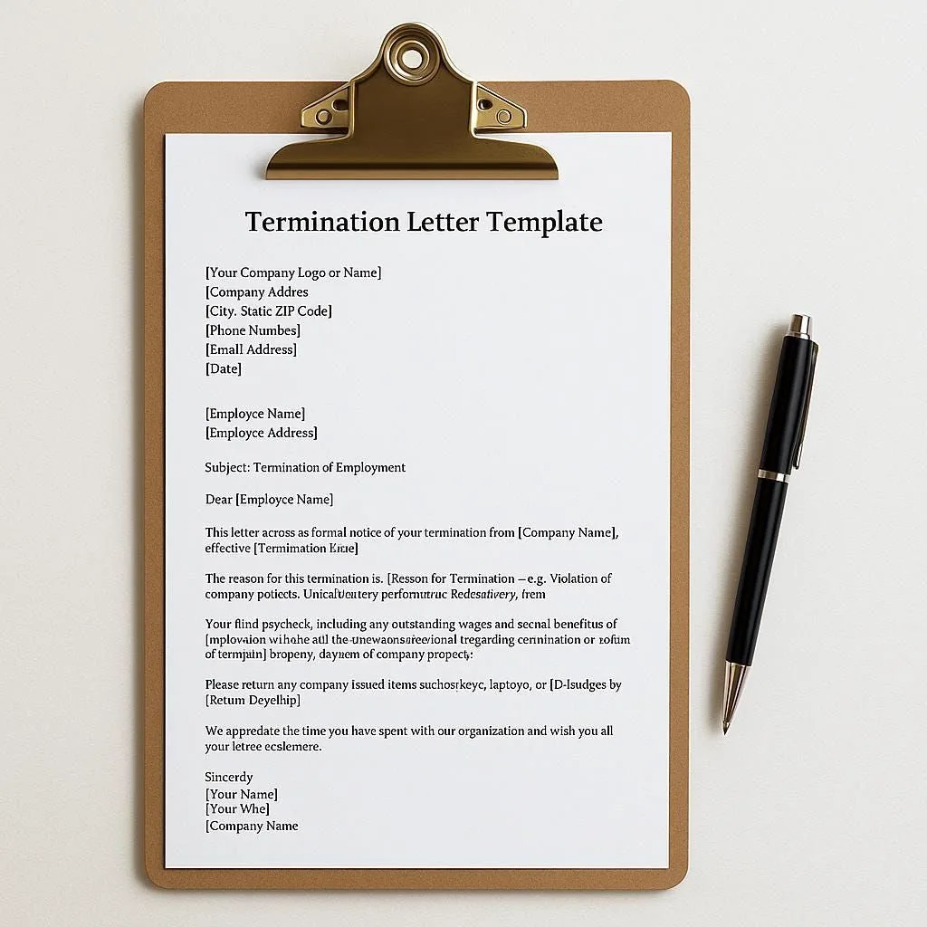 Termination Letter: Templates and Legal Guidance