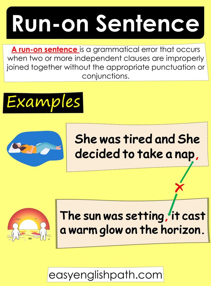 Run-On Sentences - How to Identify and Fix Them