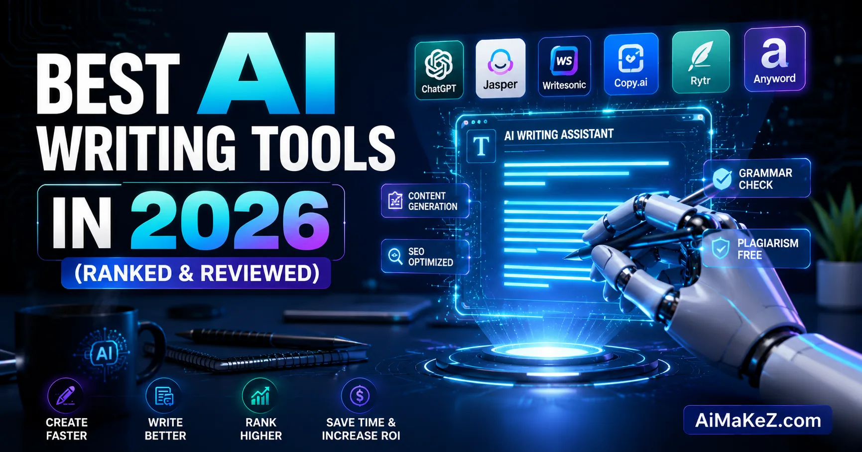 Best AI Writing Tools 2026 - Complete Guide and Rankings