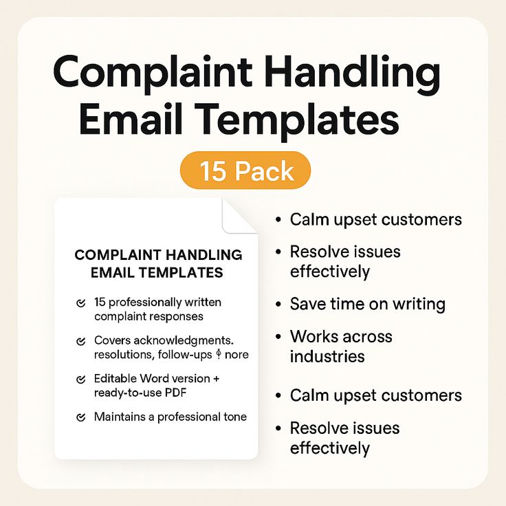 Customer Complaint Email Templates - 10 Examples