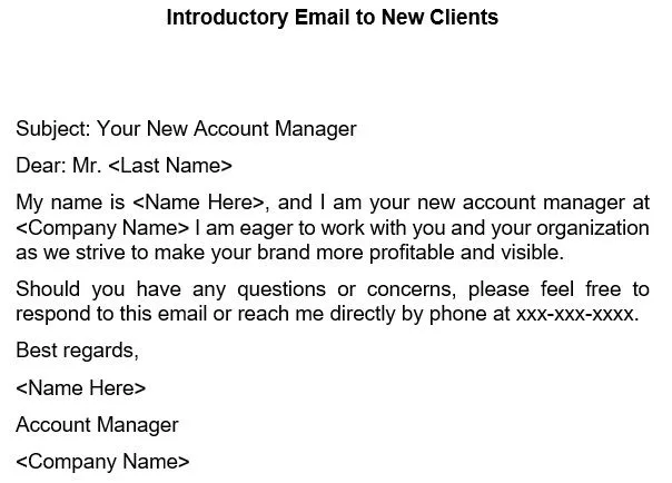 Introduction Email to Client - 10 Templates for Engagement