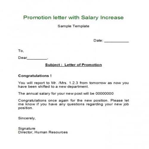 Letter of Interest for Promotion - 10 Templates