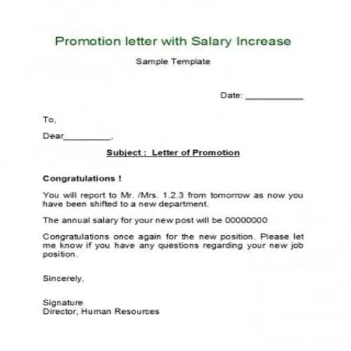 Letter of Interest for Promotion - 10 Templates