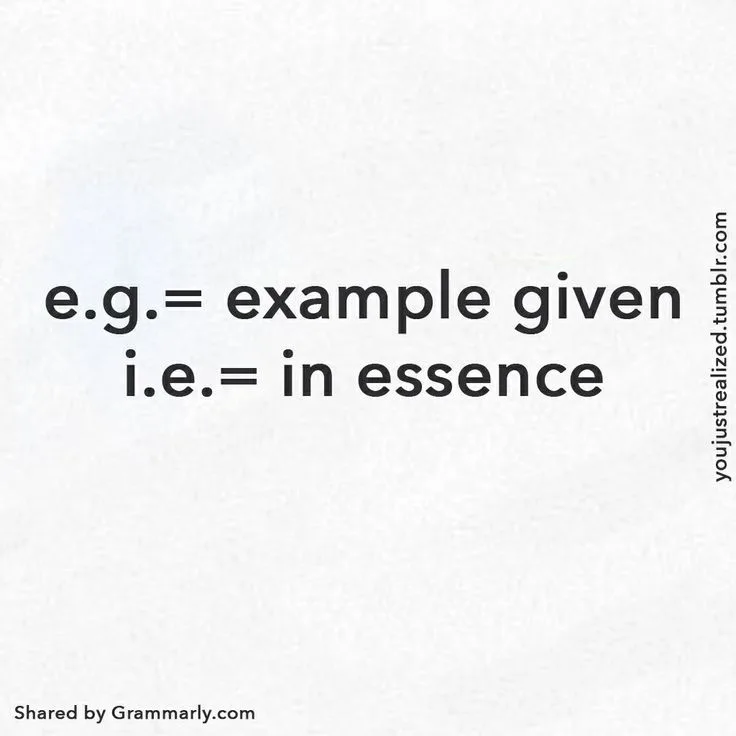 e.g. vs i.e.: How to Use These Latin Abbreviations Correctly