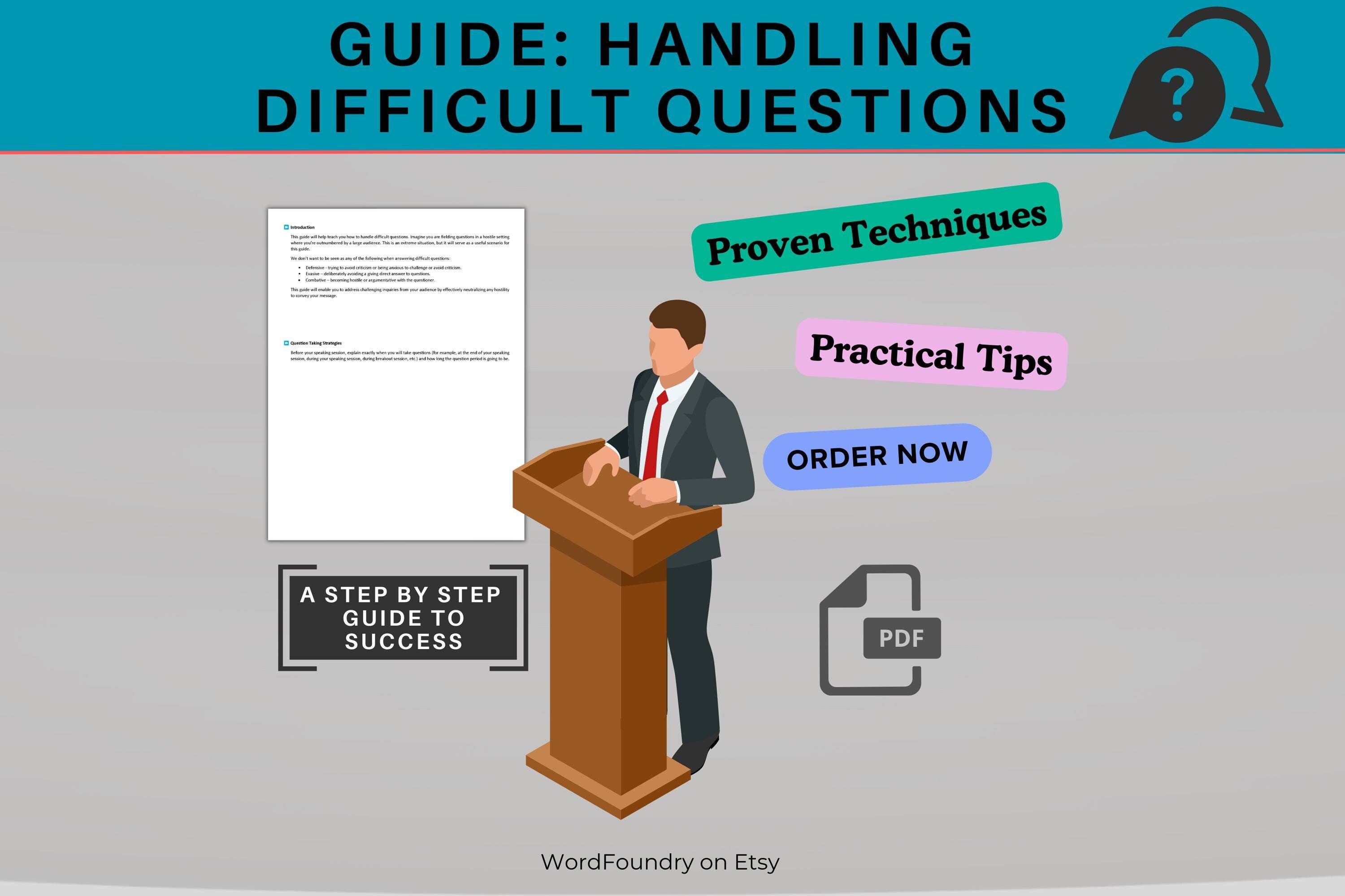 Handling Hostile Questions in Presentations