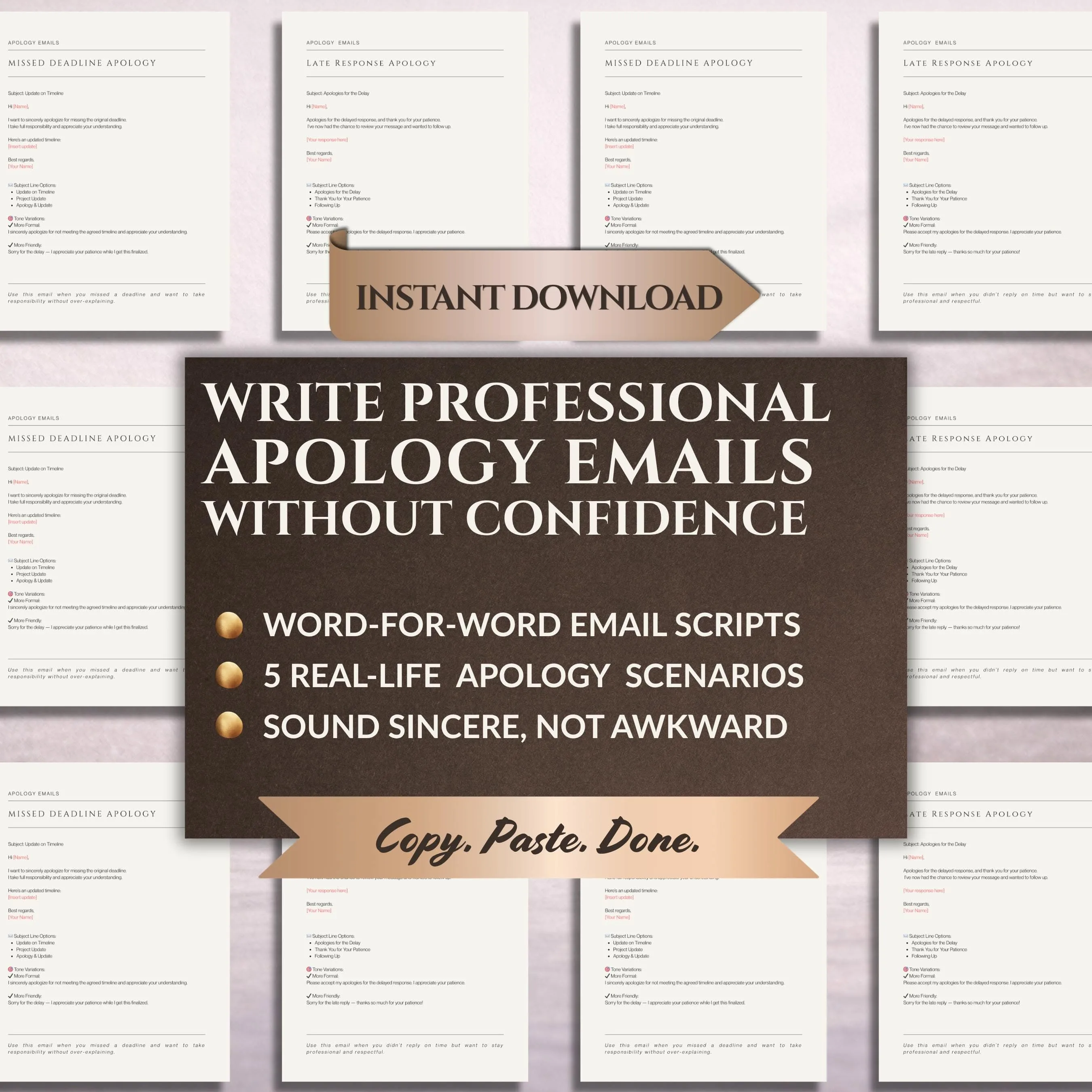Missed Deadline Apology Email Templates