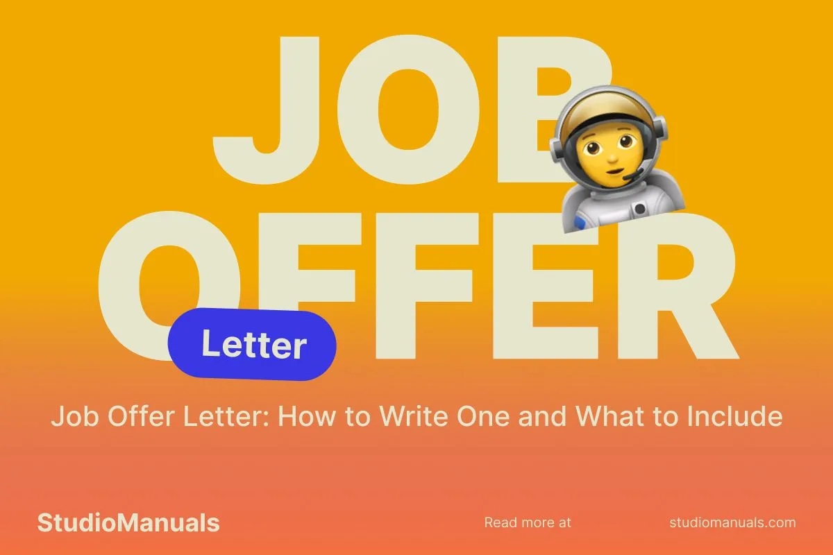 How to Write a Job Offer Letter: Template and Guide
