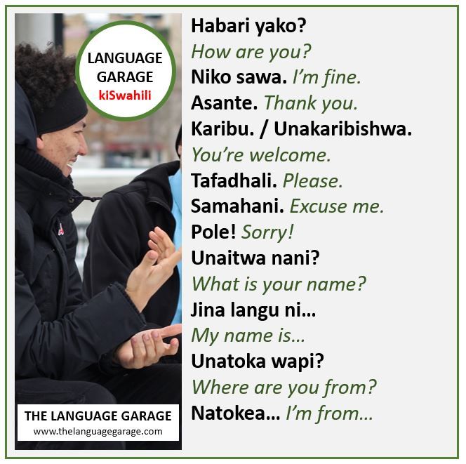 Swahili Common Phrases for Everyday Conversations Swahili Common Phrases for Everyday Conversations