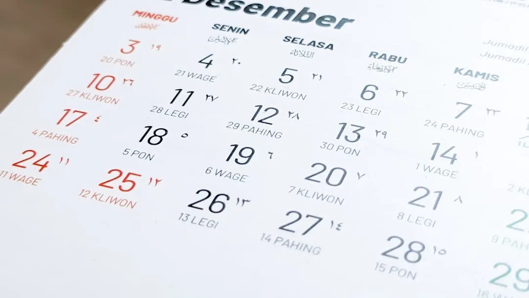 Urdu Days, Months and Time Expressions Reference